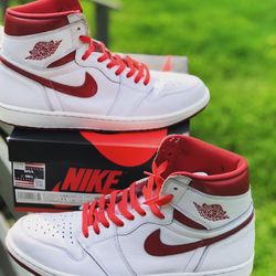Jordan 1 Metallic Red Sz 11.5 100% Authentic 