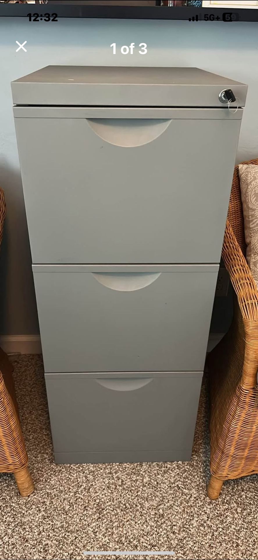 3 drawer filing cabinet