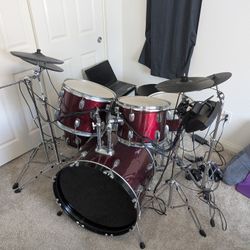 Acoustic Drum Set Converted to Electric (TD-11 Brain + Dell G3 15 Laptop + Addictive Drums 2)
