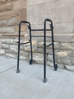Equate Adjustable Height Folding Walker - Excellent Working Condition