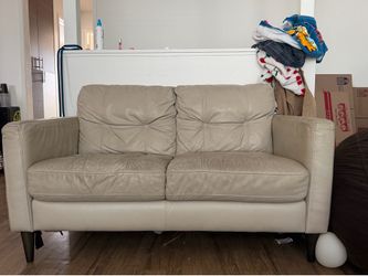 Leather couch set