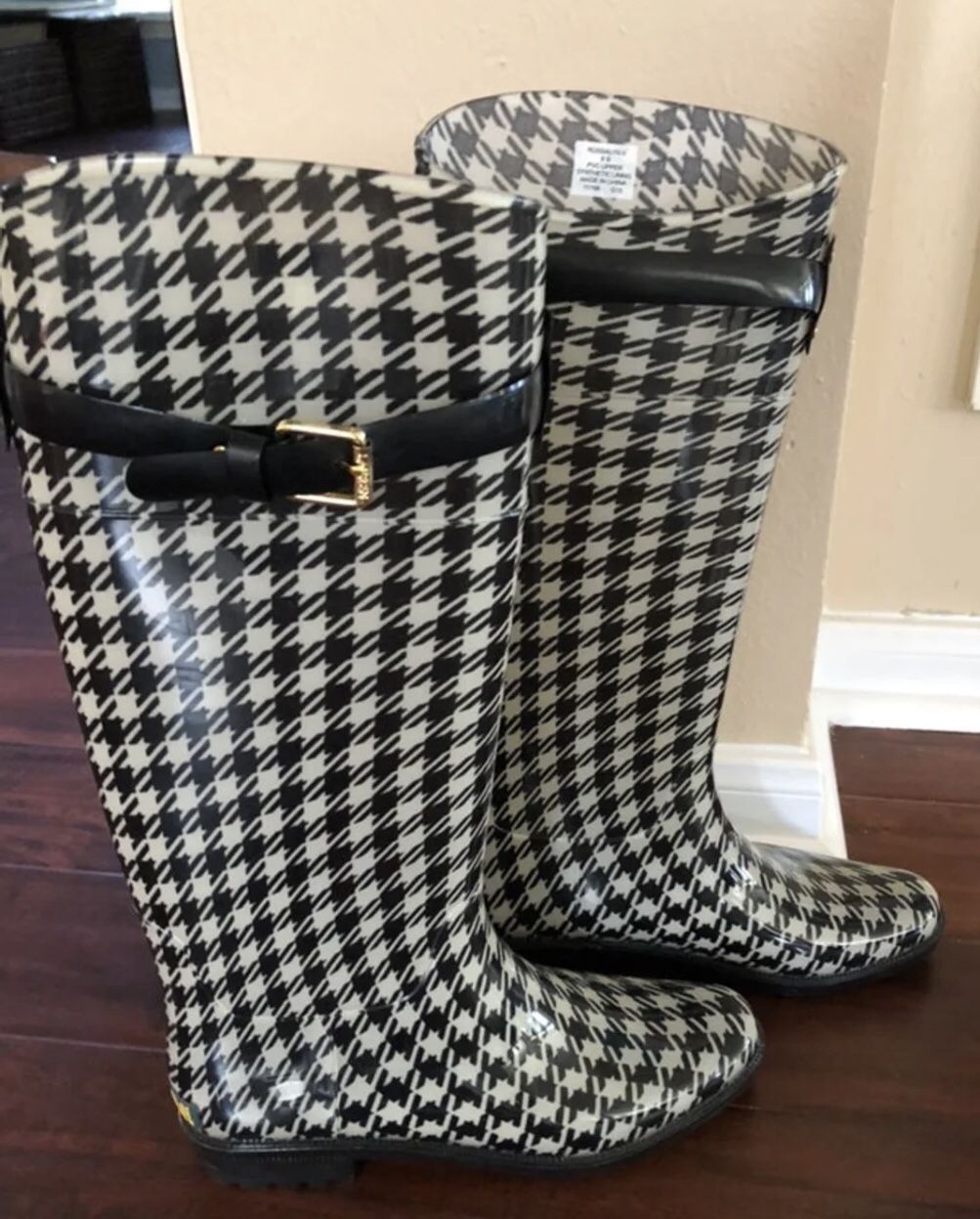 Lauren by Ralph Lauren Rossalyn II black and white boots