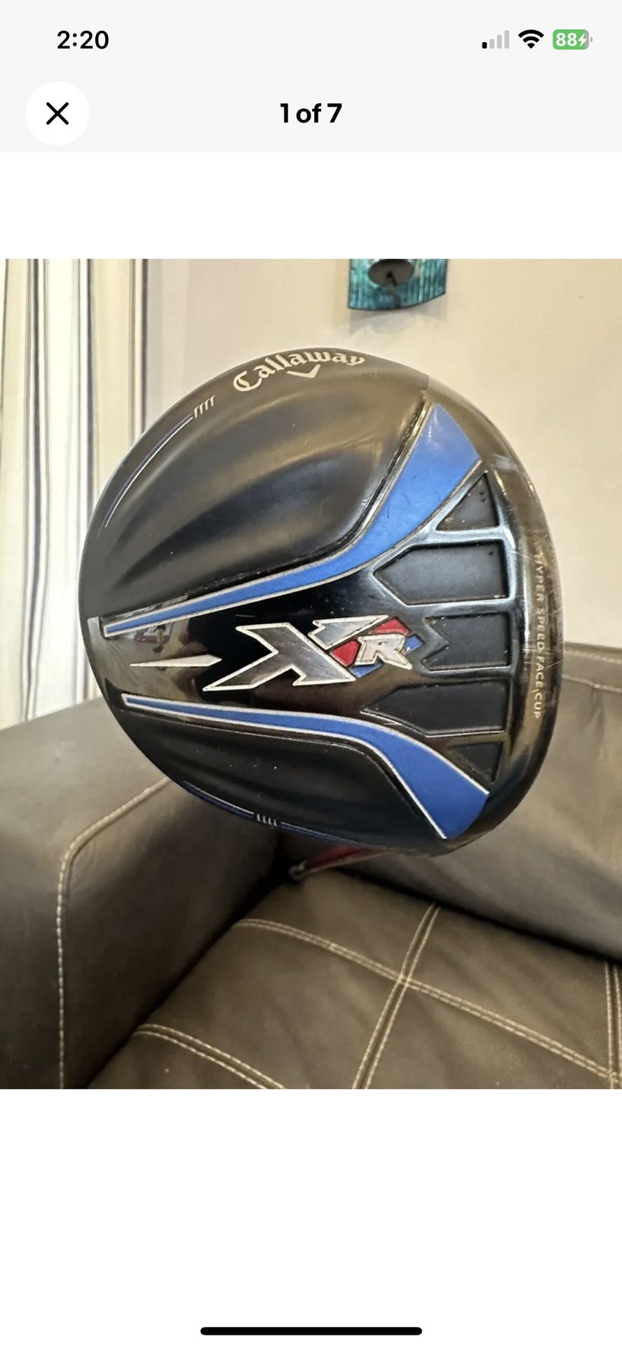 Driver Callaway XR16 - Shaft Tour AD - Grips - Etat Excellent + - Occasion