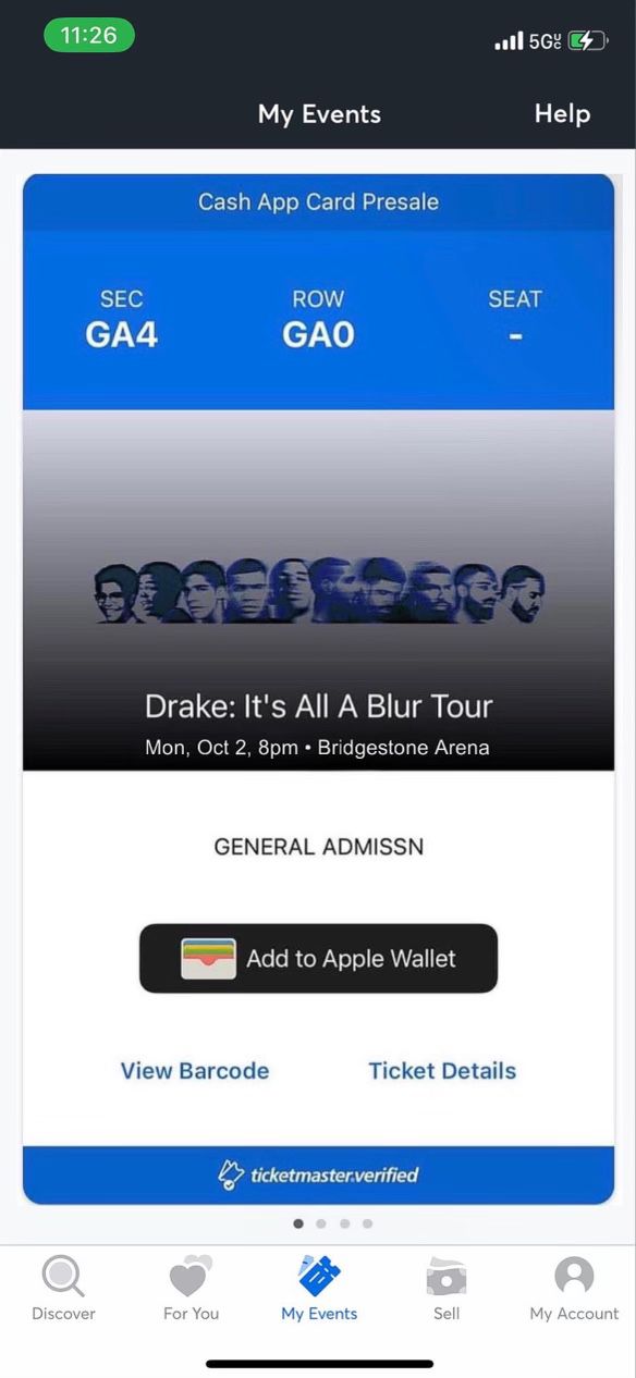 Drake It’s All A Blur Tour 