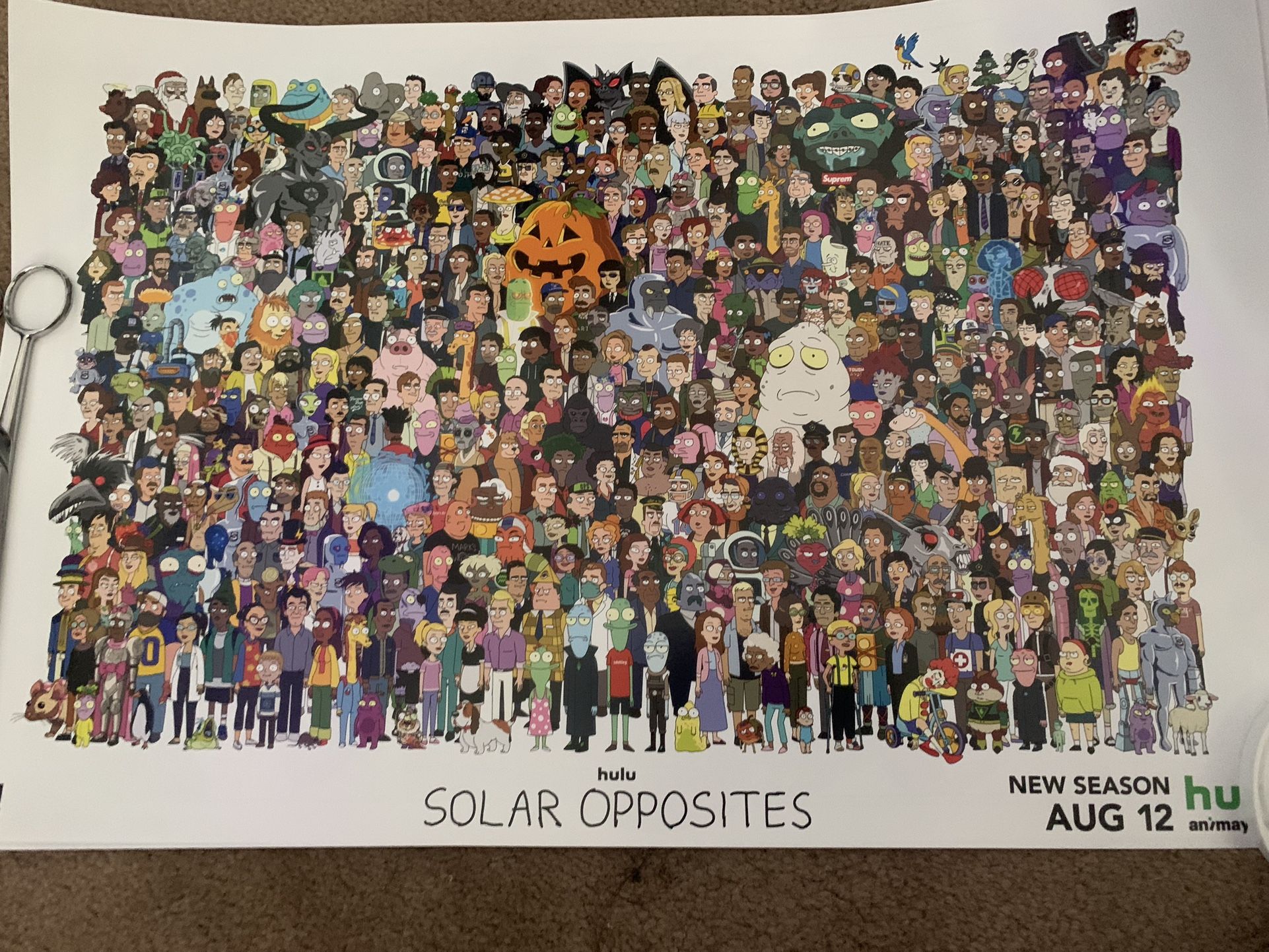 SDCC 2024 SOLAR OPPOSITES POSTER 12×18