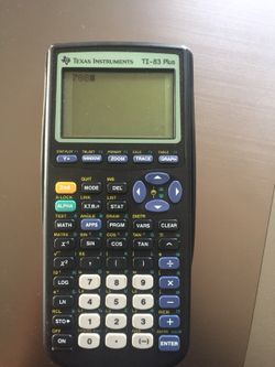 Ti-83plus graphing calculator
