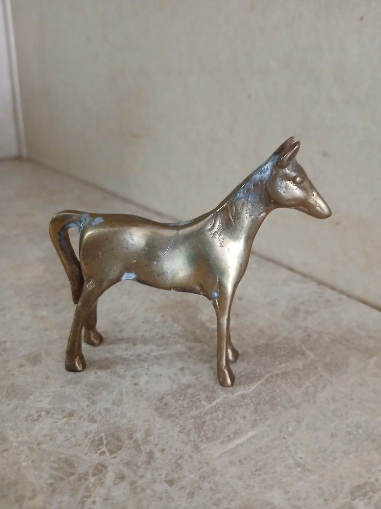 Mini Brass Horse Statue