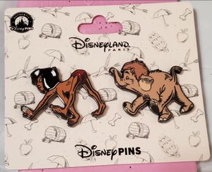 Disney Disneyland Paris The Jungle Book Mowgli & Hathi Jr 2-Pin Set on Card 2026