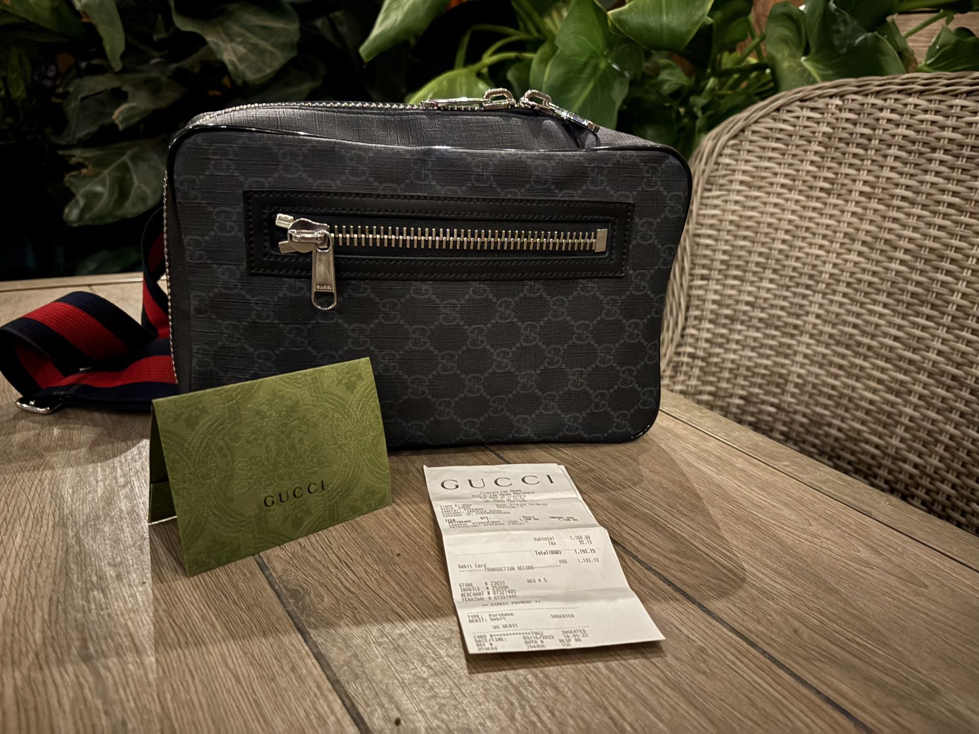 Gucci GG Black Sling Backpack