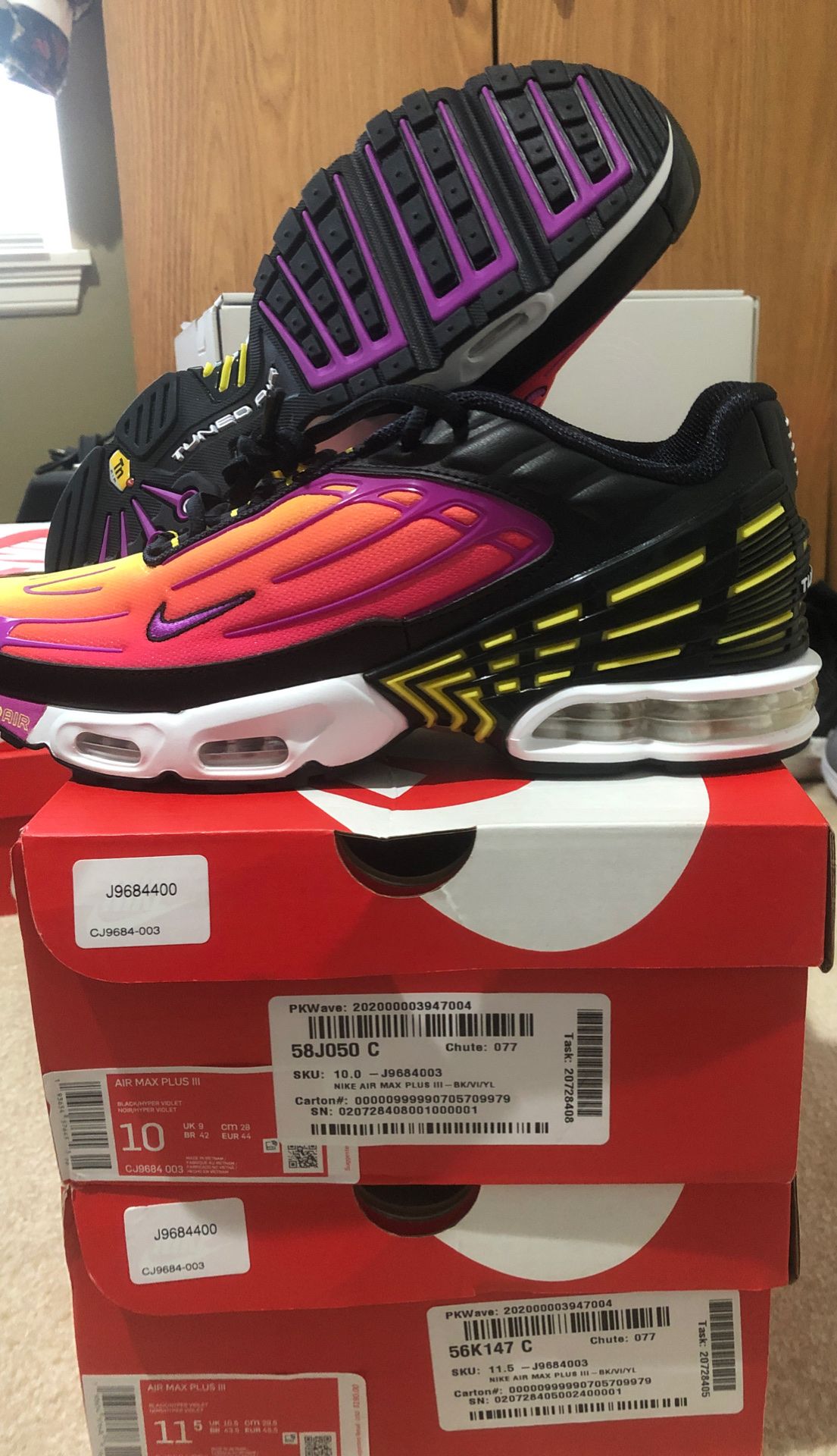 Air max plus 3 hyper violet