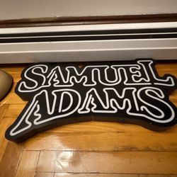 2009 SAMUEL ADAMS Logo LED Lighted Beer Sign Faux Neon 25"NO PLUG 🔌 