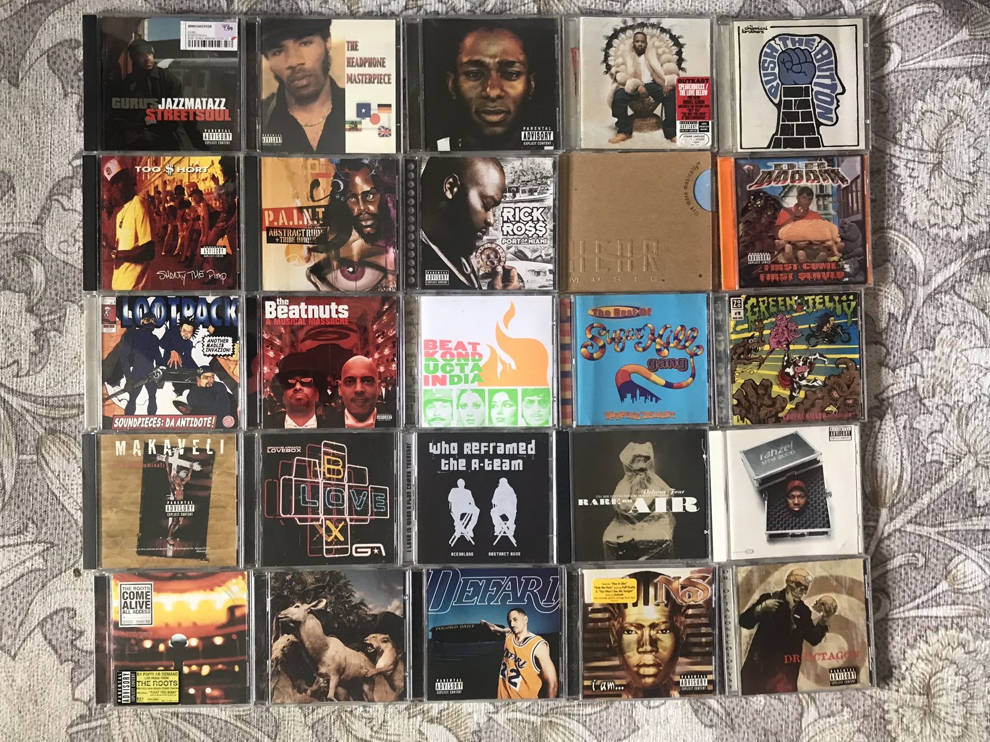 25 Rap /Hip Hop Type Music CD’s ( Lot )91406