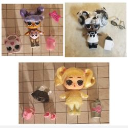 Lot of LOL Surprise Hairgoals Series 1 Dolls