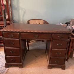 Desk Used 44” Length, 23” Depth, 28 1/2” High     $30 