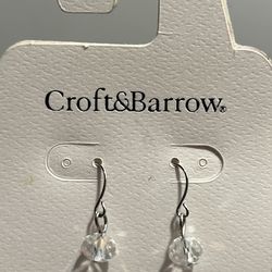 Croft & Barrow silver-tone dangle earrings