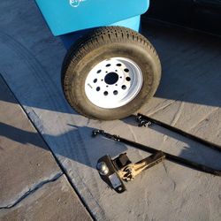 Trailer Tire New Plus Hitch Good Condition $150.00