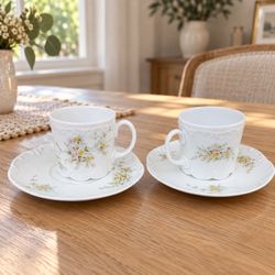 Rosenthal Classic Rose Cups & Saucers — Set of 2