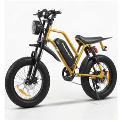 Electric Bike - Ebikes for Adults with Peak 1500W Motor, 20" Fat Tire, 48V 20AH Battery, 7-Speed, Dual Disc Brakes E Bike for Off-Road and City Riding