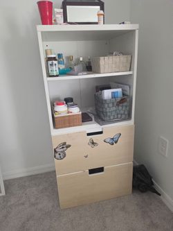 Ikea Organizing unit wall shelves with drawers
