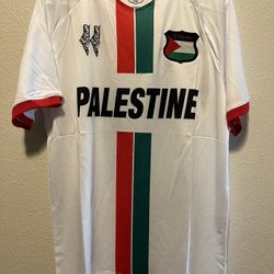 Palestine Jersey For Men White Size Medium 