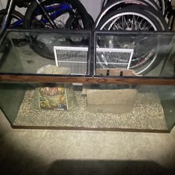 90-Gallon Glass Aquarium - 48” W X 24” D X 18” H