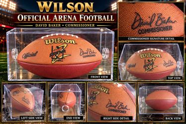 Wilson Official Arena Football with Display Case