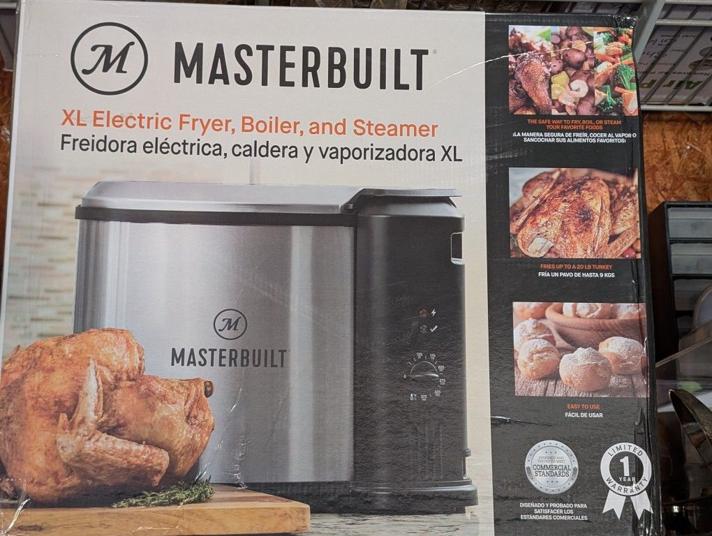 Master built XL Electric Fryer,Boiler And Steamer