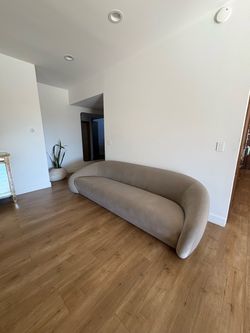 Luxury RH Curved Velvet Couch - Must Go This Week!