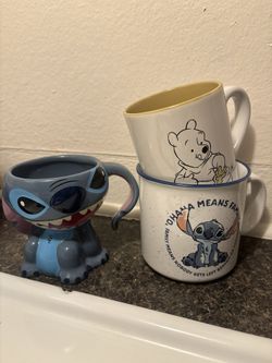 3 disney mugs
