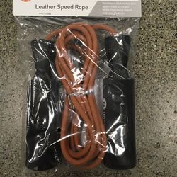 Body Sport Leather Speed Rope