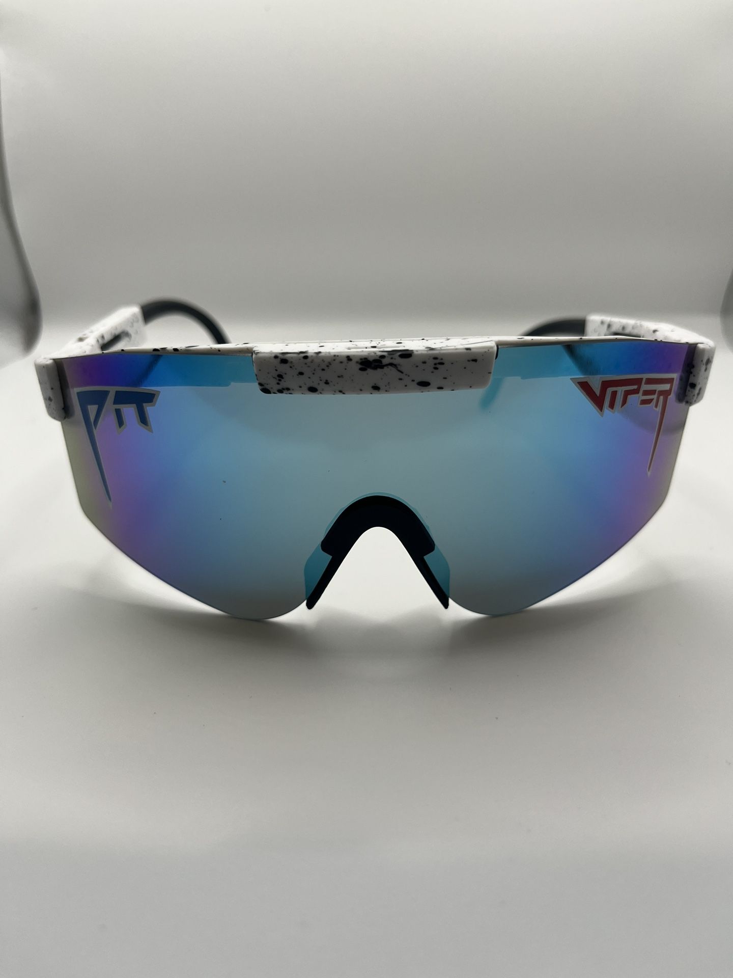 Blue and White Pit Viper Polarized Sunglasses