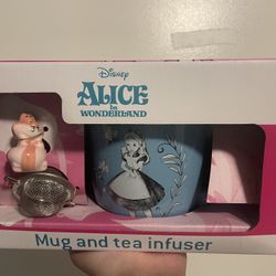 Alice Wonderland Mug And Tea Infuser 