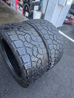 Only 2 used tires Lt33x12.50r20 Toyo AT111 Open Country $180.00 both