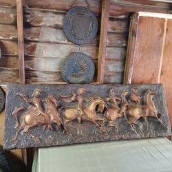 Juan Segura 1960's Brutalist Art "ROMANS on HORSES"