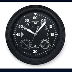 Citizen Clock With Temperature In Humidity Gauges