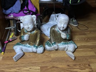 Solid Wood Chinese Boy And Girl 