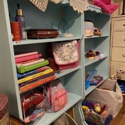 Two Shabby Chic Bookshelves 