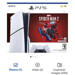 PS5 disc Version With Spider-Man Game