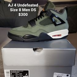 Jordan 4 Undefeated Size 8