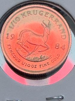 1984 -South Africa 1/10th oz Gold Krugerrand