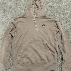 small tie die brown nike hoodie 