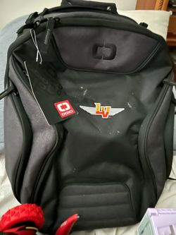 OGIO Black Backpack with LV Wings Patch