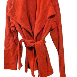 New Rebecca Beeson Red  Wrap Extra Plush Sherpa 