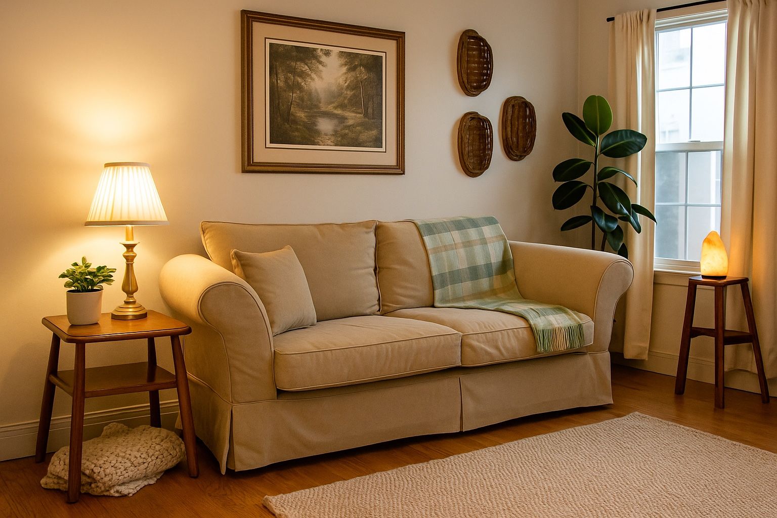 Luxury Light Beige Modern Sofa 