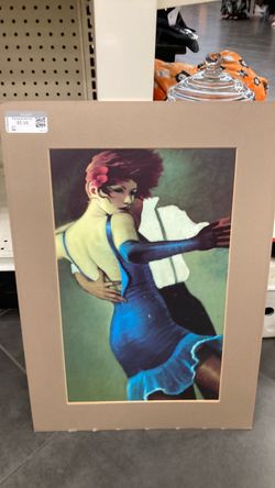 Matted Art Print Dancing Couple