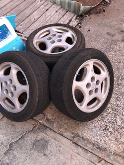 300 ZX rims and tires.