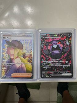 N’s plan and morpeko ex pokeman cards