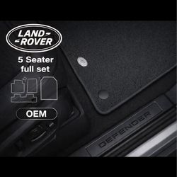 OEM Land Rover Defender 110 L663 5-Seat Ebony Premium Floor + Cargo Mats 2020-25