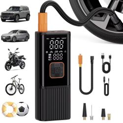 Tire Inflator Portable Air Compressor, 180 PSI Portable Air Compressor, 6X Faster Tire Inflator