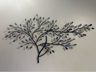 Metal Crystal Tree -48”x30”